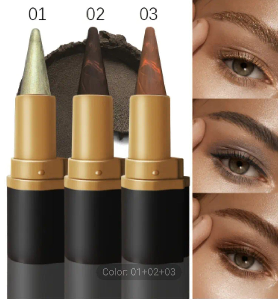 eyeliner pen gel pen - black brown single head with rich colors, waterproof, sweat proof, lasting, anti smudge, perfect eye makeup