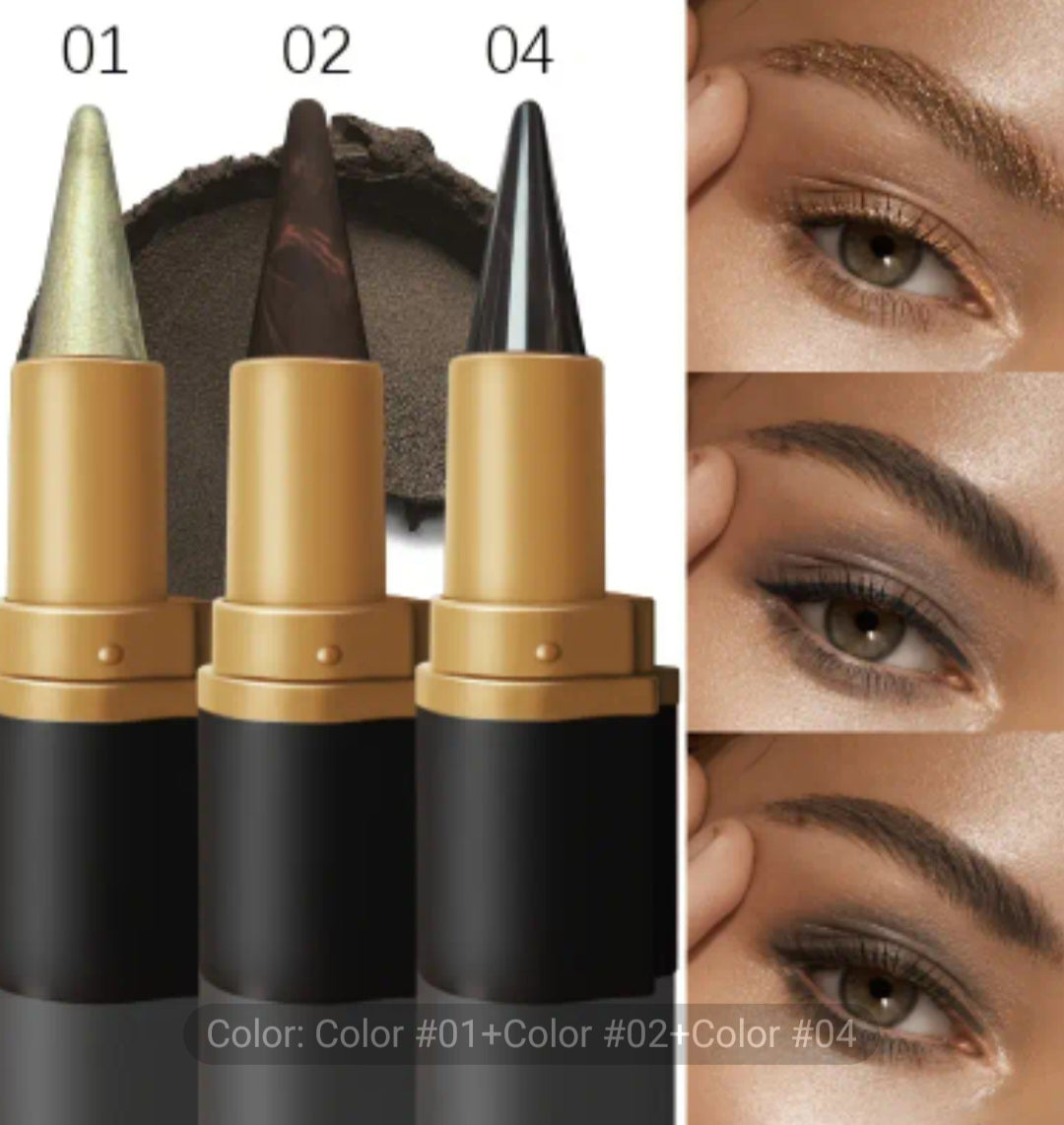 eyeliner pen gel pen - black brown single head with rich colors, waterproof, sweat proof, lasting, anti smudge, perfect eye makeup