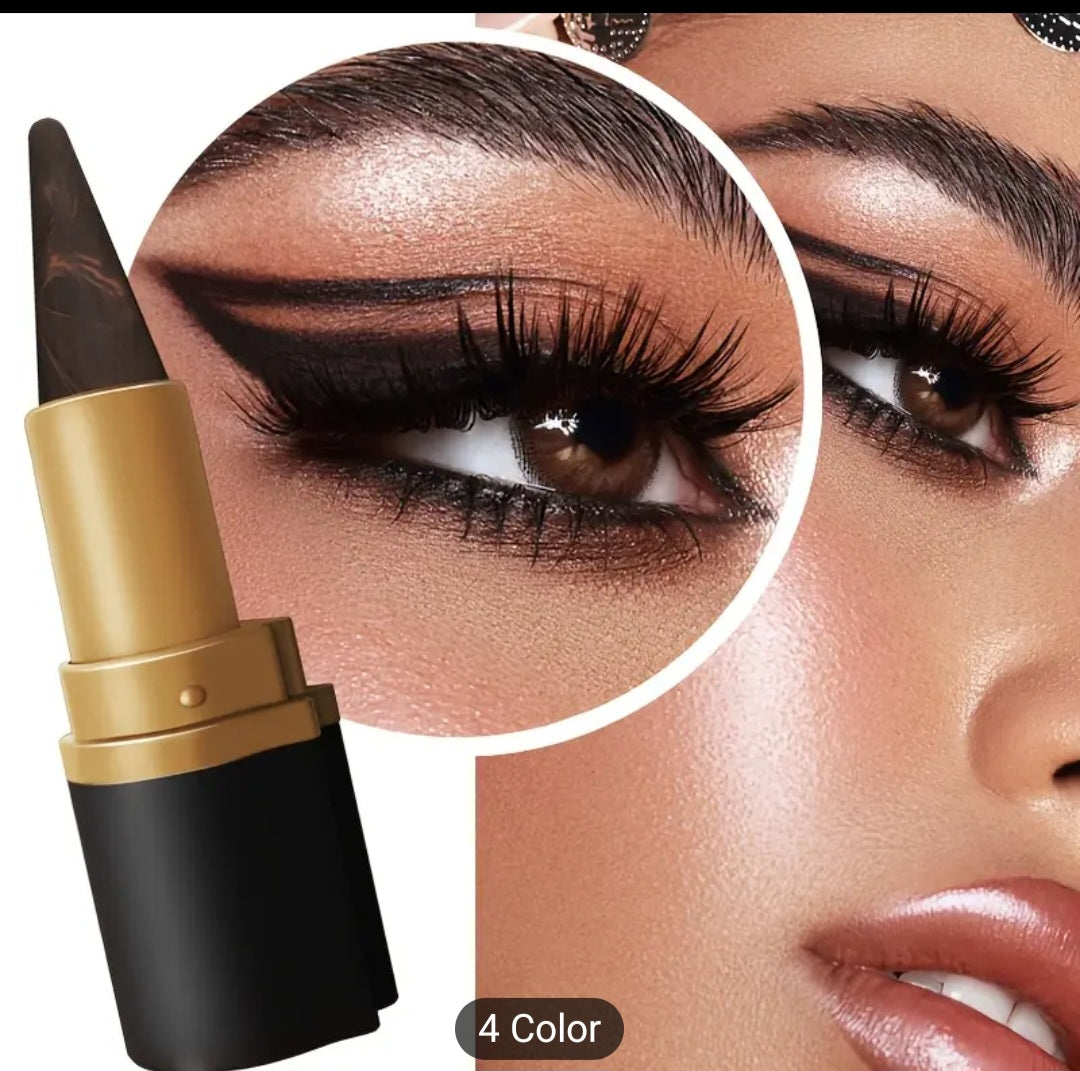 eyeliner pen gel pen - black brown single head with rich colors, waterproof, sweat proof, lasting, anti smudge, perfect eye makeup