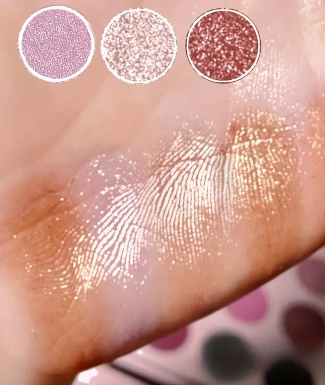 30 Colors Attractive Rose Eyeshadow Palette Golden Purple Red Color Tone Matte Pearly Glitter Polarized Finish Eyeshadow Cosmetics For Music Festival